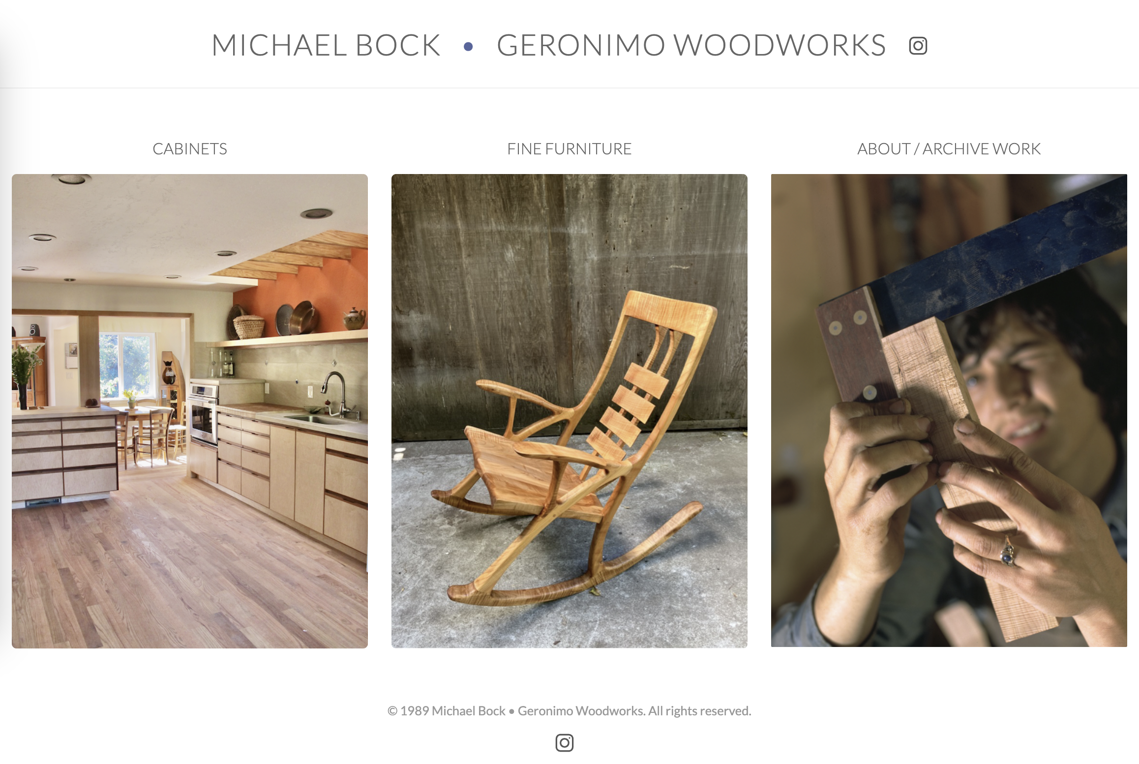 Geronimo Woodworks - Responsive Web App